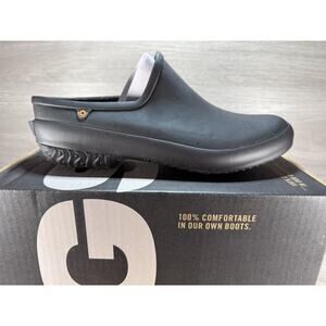 BOGS Women's Patch Slip-On Slides Everyday Shoes-Black Size 10